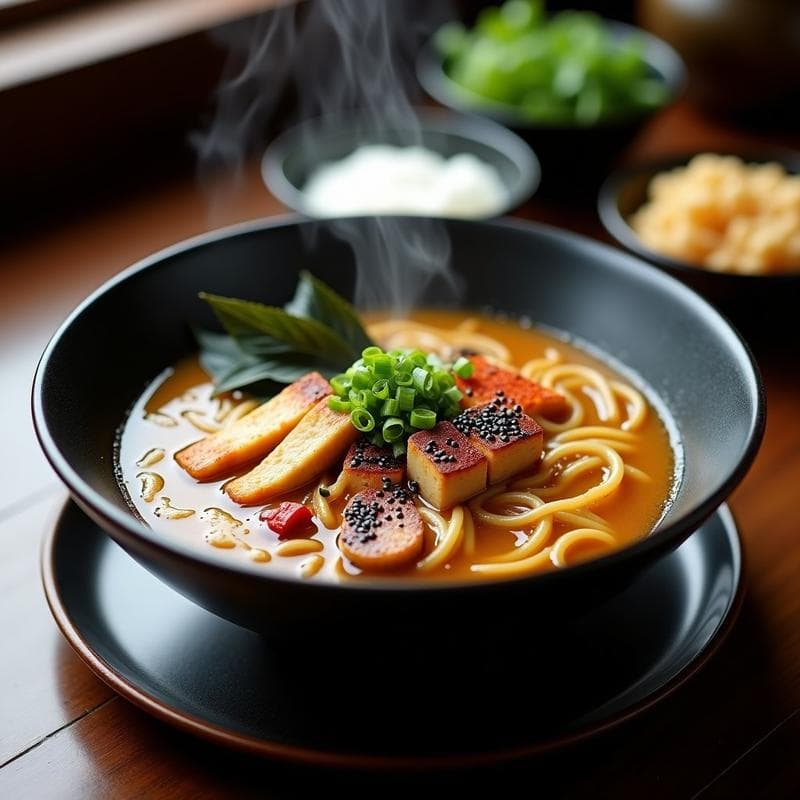 Ramen Vegano de Misos y Hongos Ostra: Receta Japonesa en Olla Express
