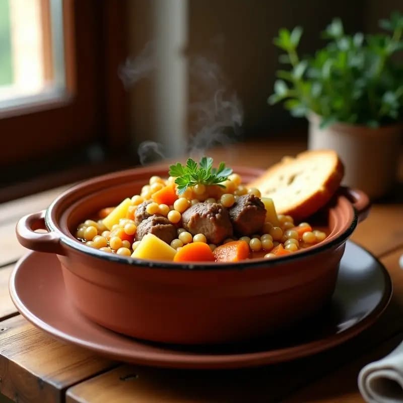 Rancho Manchego: Receta de Pastor con Garbanzos y Cordero