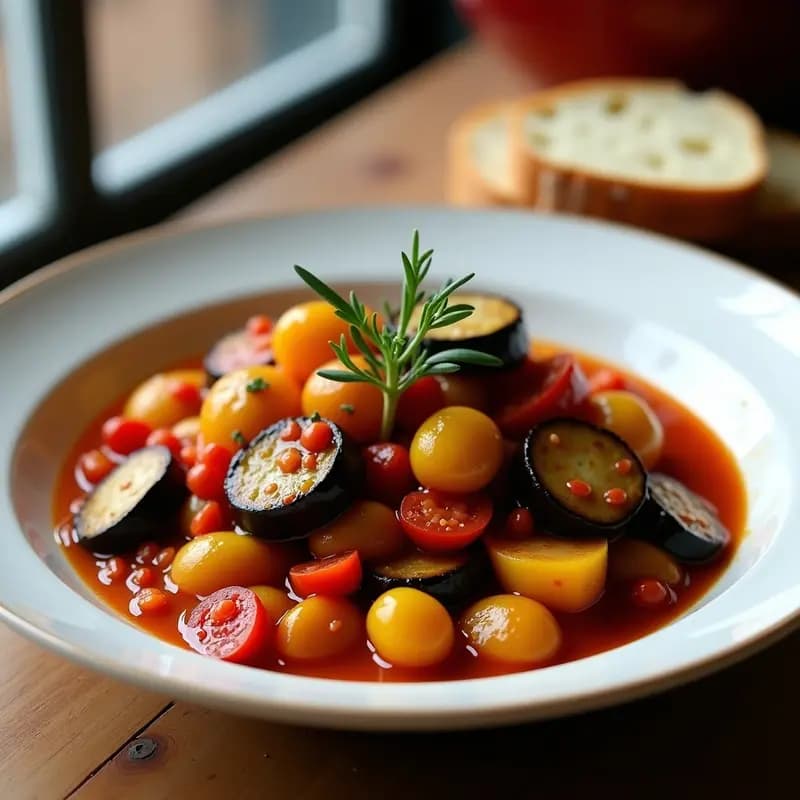 Ratatoille Francesa con Berenjena, Calabacín y Pimientos: Guiso Vegetariano en Thermomix
