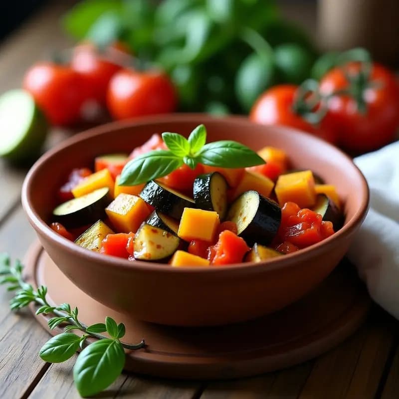 Ratatoille Francesa: Guiso de Verduras Provenzal en Olla Exprés