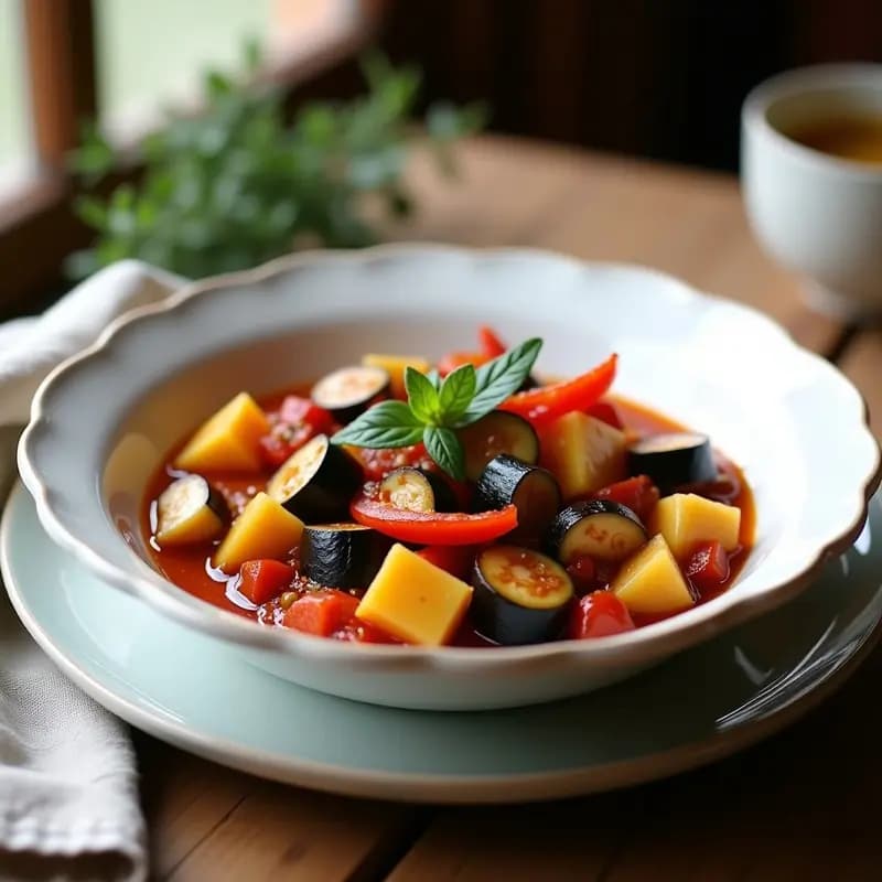 Ratatouille de Berenjena y Calabacín: Receta Provenzal en Thermomix