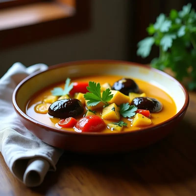 Ratatouille al Curry: Estofado Francés de Verduras con Toque Indio en Olla Lenta