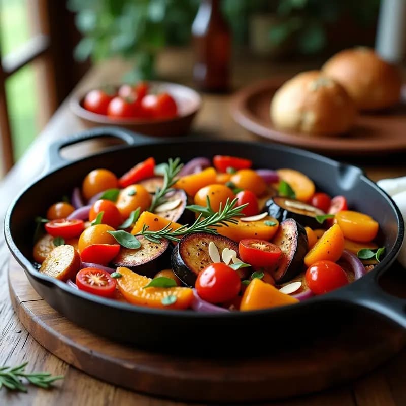 Ratatouille al Horno con Berenjena y Calabaza: Receta Francesa Tradicional en 1 Bandeja