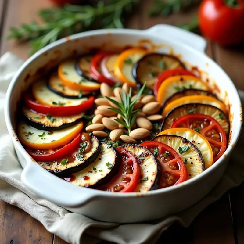 Ratatouille al Horno con Queso de Cabra: Receta Francesa Tradicional y Alta en Fibra