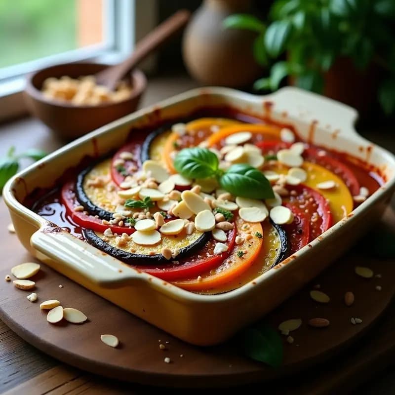 Ratatouille al Horno con Queso de Oveja: Receta Francesa Gourmet en Thermomix