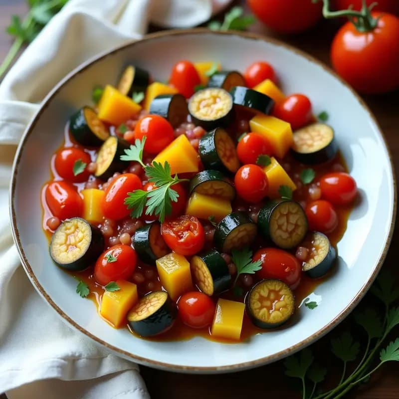 Ratatouille al Microondas: Receta Francesa Rápida y Sin Aceite