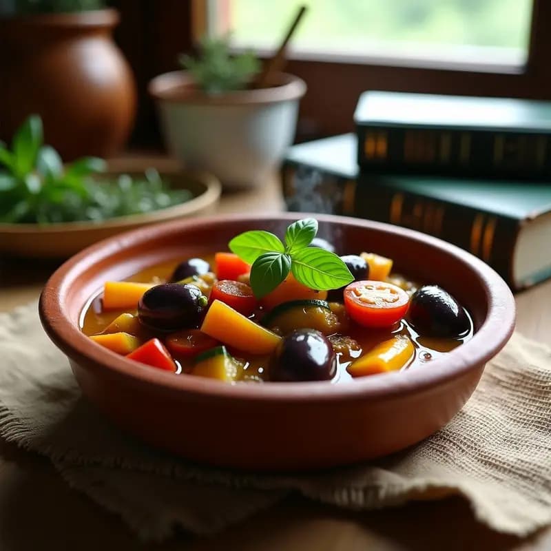 Ratatouille de Huerto en Olla Lenta: Receta Francesa Tradicional con Verduras de Temporada