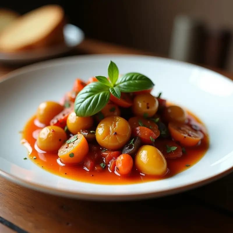 Ratatouille Provenzal con Berenjena Asada: Guiso Francés Vegano y Sin Gluten
