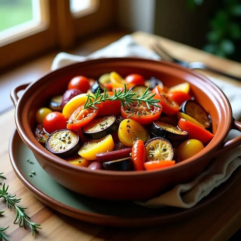 Ratatoille Francés con Verduras Asadas: Guiso Provenzal Vegano y Sin Gluten