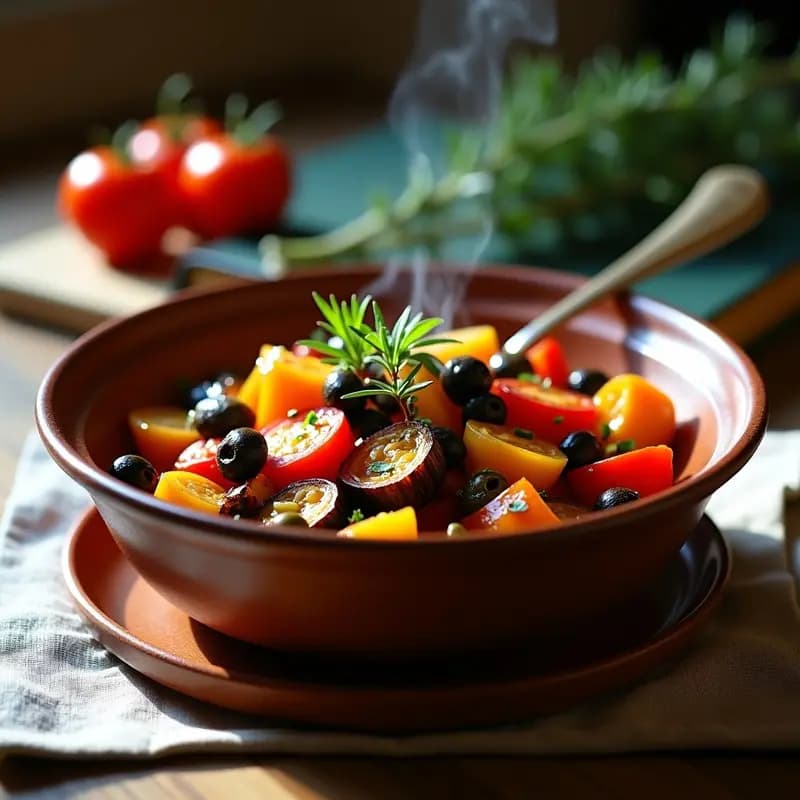 Ratatouille Provenzal: Guiso de Verduras al Estilo Francés en Olla Lenta