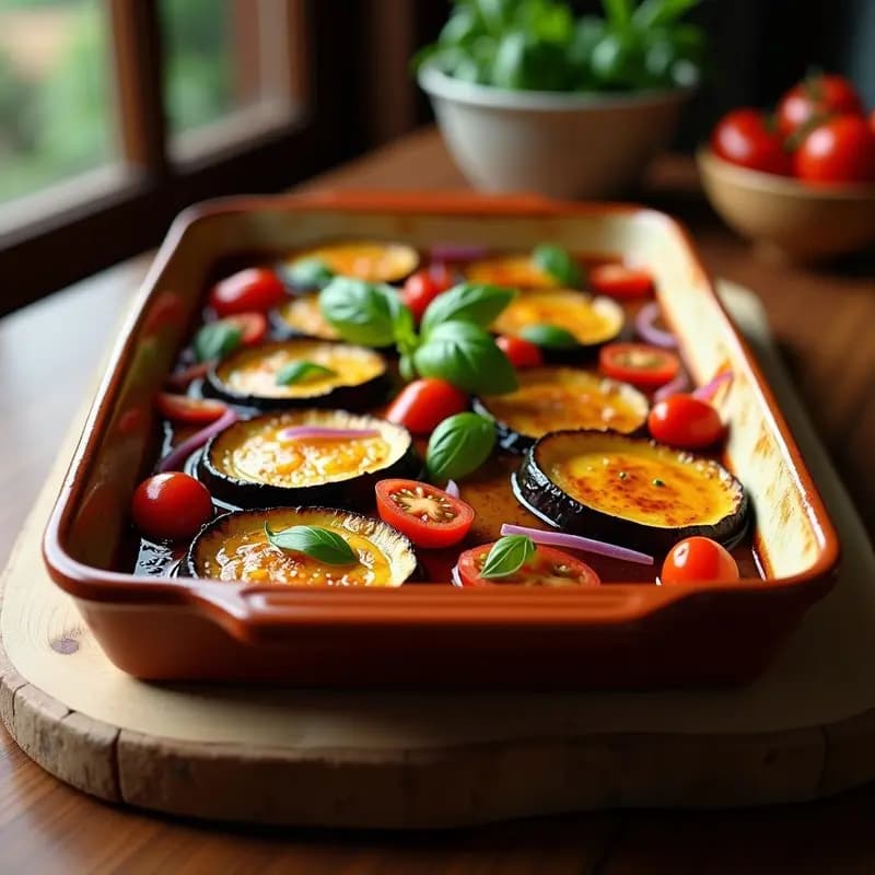 Ratatouille Francesa de Verduras al Horno: Receta Vegana y Colorida