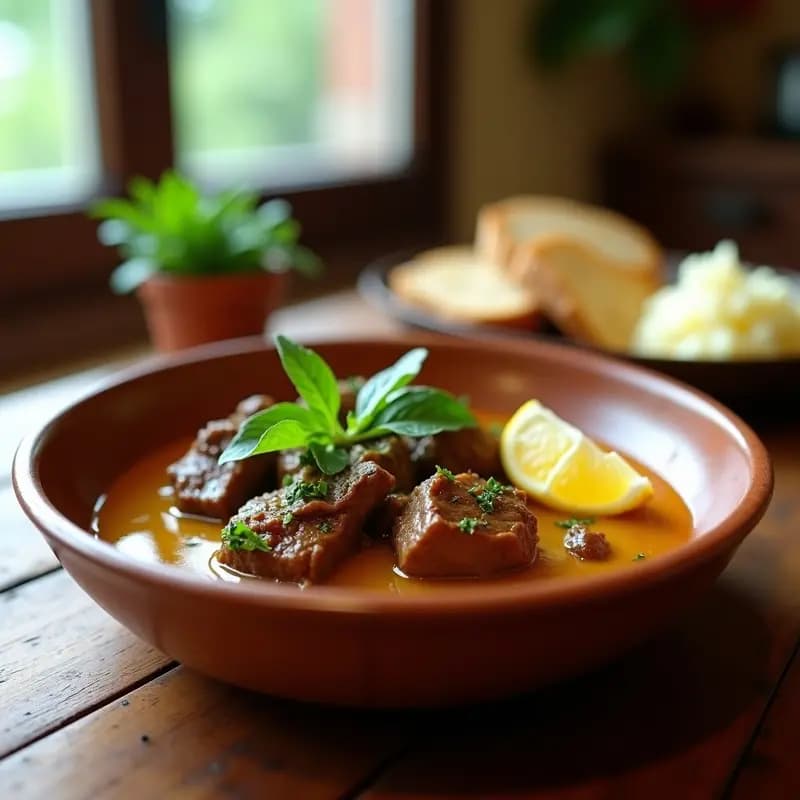 Rții de Cordero con Salsa de Mentas y Limón: Plato Rumano en Olla Lenta