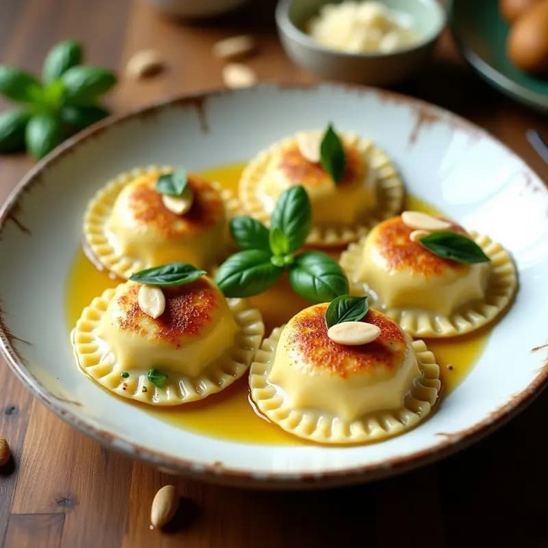 Ravioles de Calabacín y Ricotta: Receta Italiana Keto con Masa de Almendra