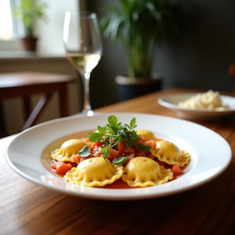 Ravioli de Calabaça y Ricotta de Anacardos: Receta Italiana Vegana en Thermomix