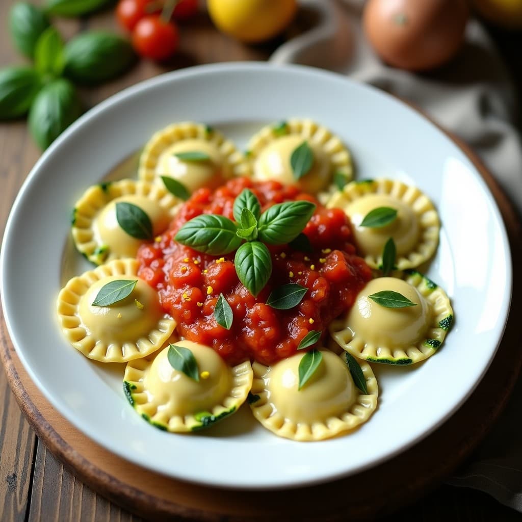 Ravioli de Calabacín Rellenos de Ricotta de Almendra: Receta Italiana Sin Lactosa en Thermomix