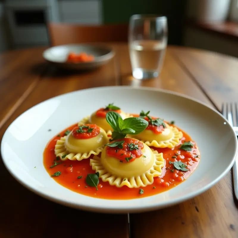 Ravioli de Calabacín Relleno de Ricotta y Limón: Receta Italiana Baja en Calorías y Sin Harina