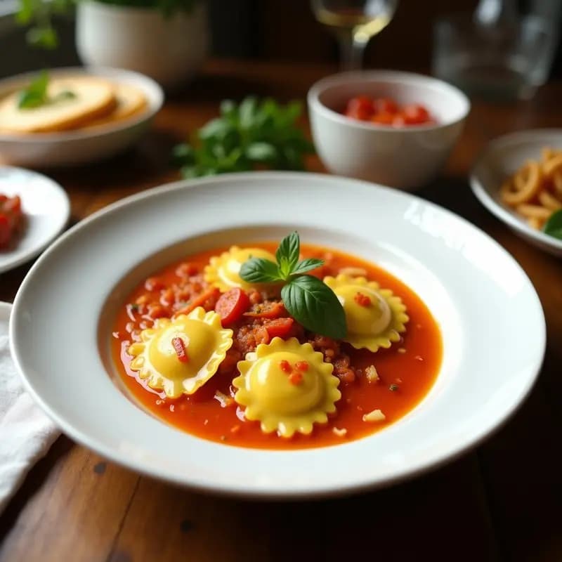 Ravioli de Calabaza y Ricotta al Brown Butter: Receta Italiana Otoñal en 25 Minutos