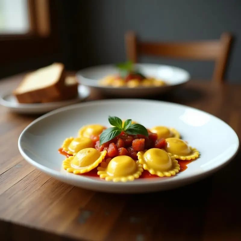 Ravioli de Calabaza y Ricotta de Castaña: Pasta Italiana Sin Lácteos y Vegana en 30 Minutos