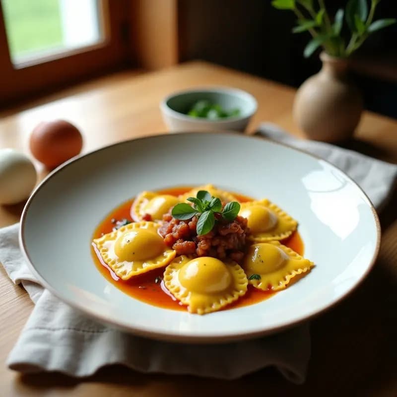 Ravioli de Calabaza y Ricotta Vegana: Receta Italiana en Airfryer y Baja en Calorías