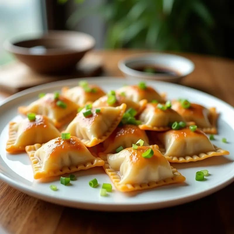 Ravioli Chinos de Cerdo y Cebolla China: Receta Casera en Airfryer