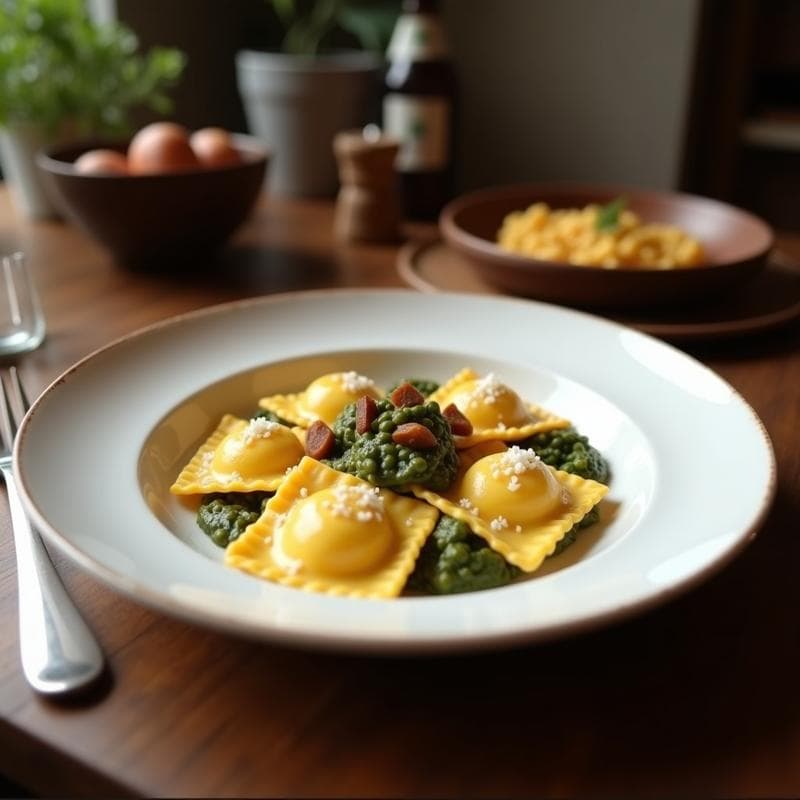 Ravioli de Remolacha y Queso de Cabra: Receta Italiana Vegana con Masa de Lentejas