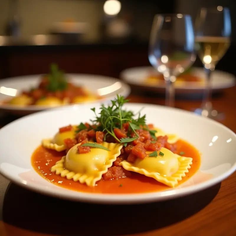Ravioli de Remolacha y Ricotta con Salsa de Nuez: Plato Italiano Vegano y Colorido