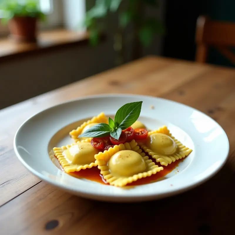Ravioli de Remolacha y Ricotta con Mantequilla de Salvia: Receta Italiana Vegana en 20 Minutos