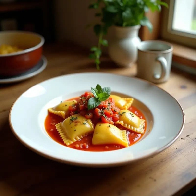 Ravioli de Remolacha y Ricotta: Receta Italiana Sin Gluten con Masa de Espelta