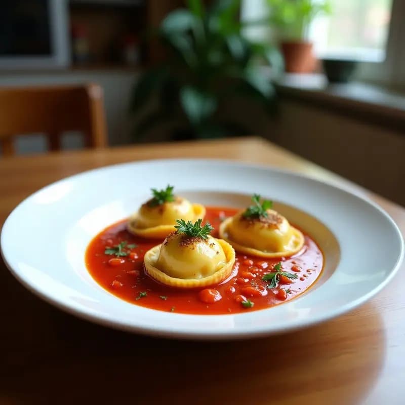 Raviolis de Batata Morada y Ricotta: Pasta Casasera Sin Harina de Trigo