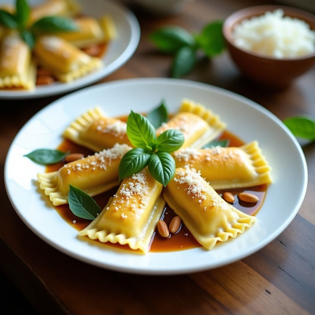 Raviolis de Calabacín Rellenos de Requesón y Albahaca: Receta en Airfryer Sin Harina ni Huevo