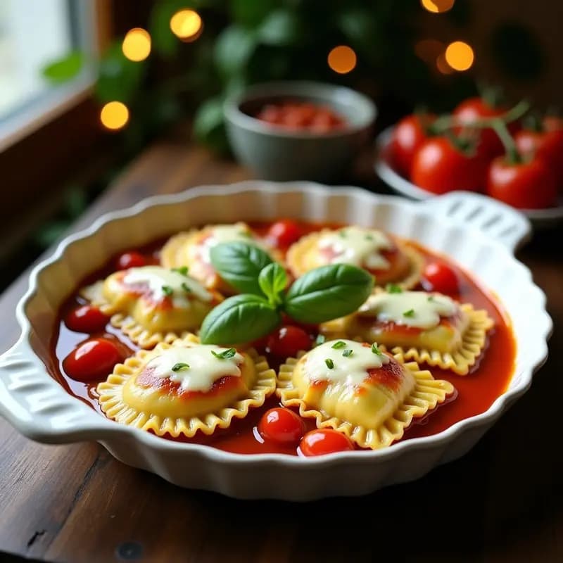 Raviolis de Calabacín y Ricotta al Horno: Receta Italiana Baja en Carbohidratos