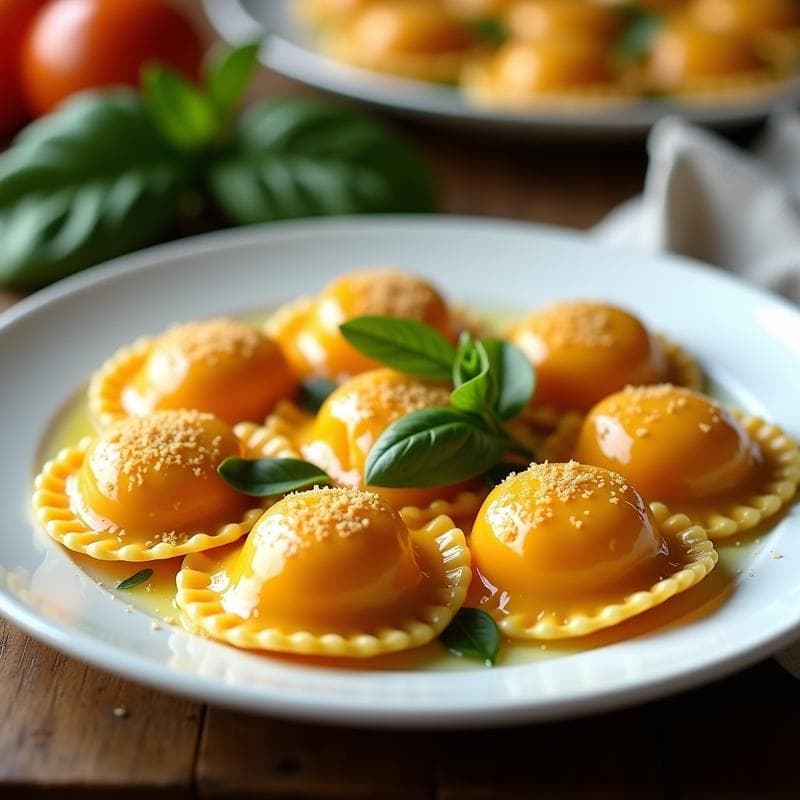 Raviolis de Calabaza Butternut y Queso de Anacardos: Receta Vegana al Microondas en 15 Minutos