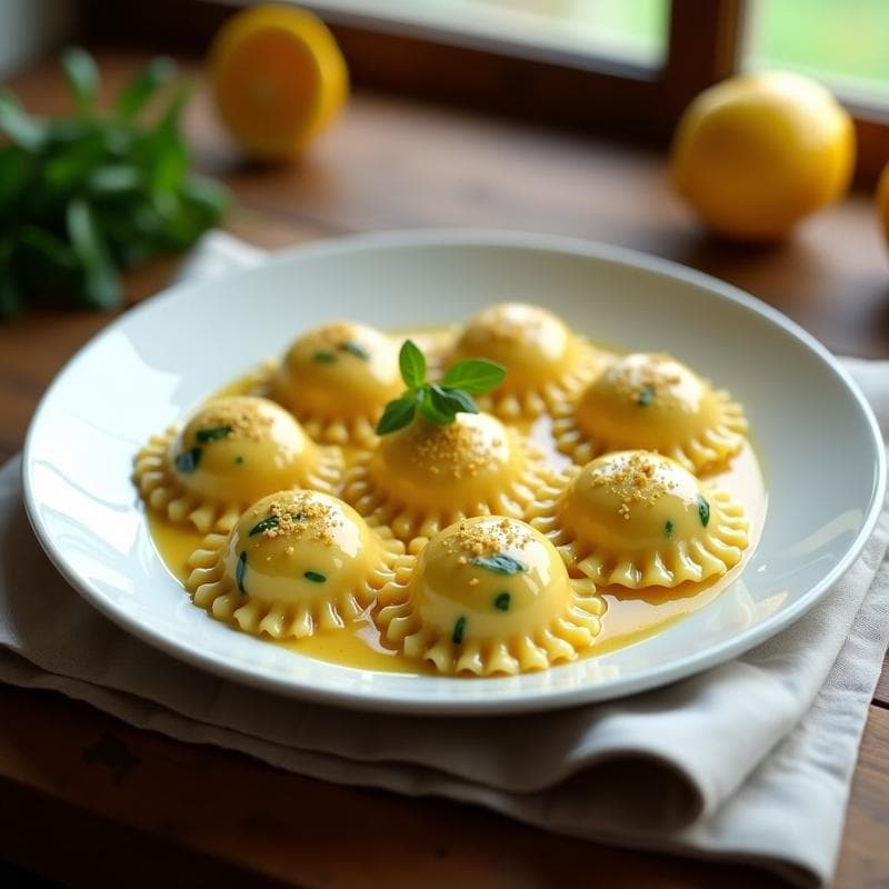 Raviolis de Espinaca y Queso de Cúrcuma: Receta Sin Gluten en Thermomix con Salsa de Nuez Moscada
