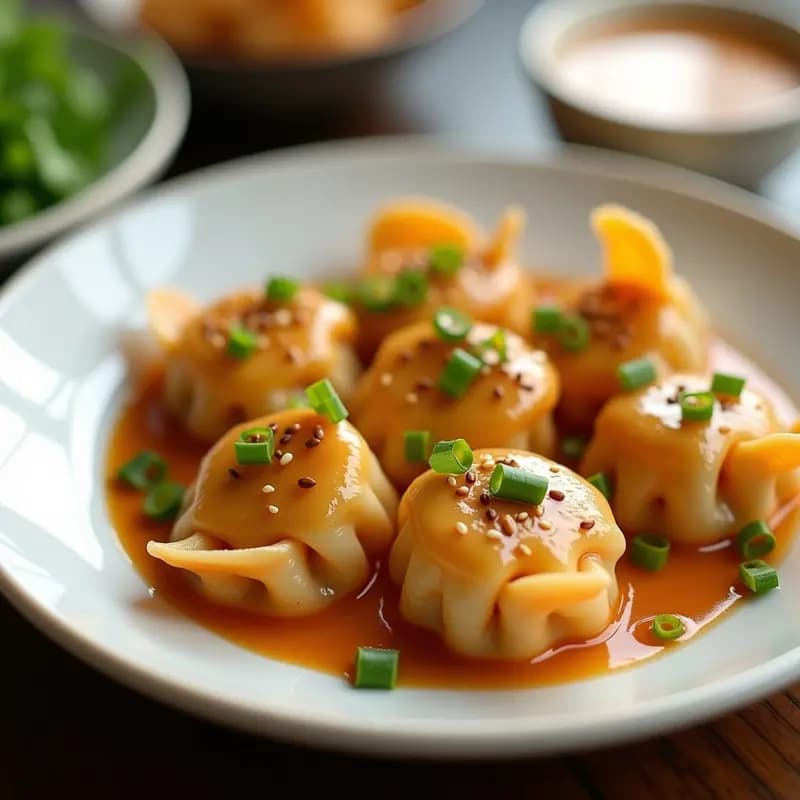 Raviolis Chinos de Gambas y Jengibre: Receta en Airfryer con Salsa de Sésamo