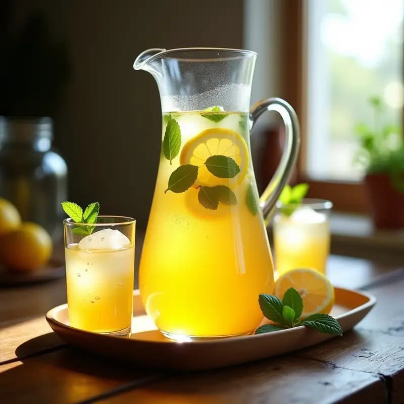 Rebujito Casero con Hierbabuena: Bebida Andaluza para Ferias y Verbenas