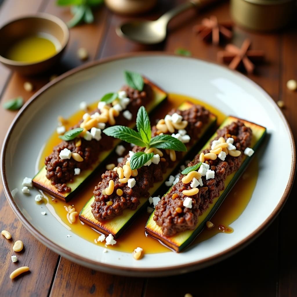 Relleno de Calabacín con Carne Picada de Cordero y Pasas: Receta Árabe en Horno