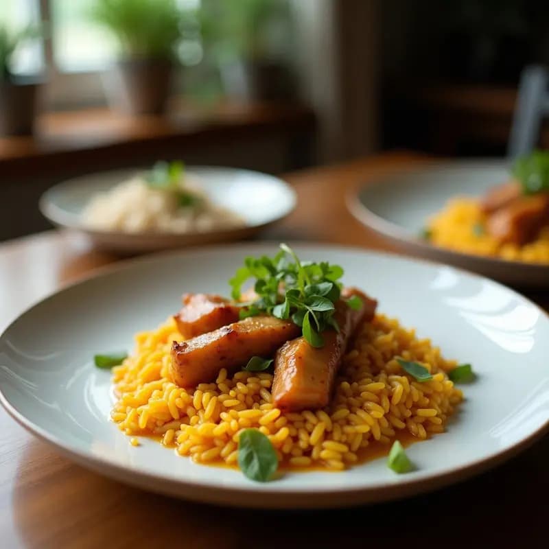 Rendang de Jackfruit y Lemongrass con Arroz Jasmin: Receta Indonesa Vegana en Olla Lenta