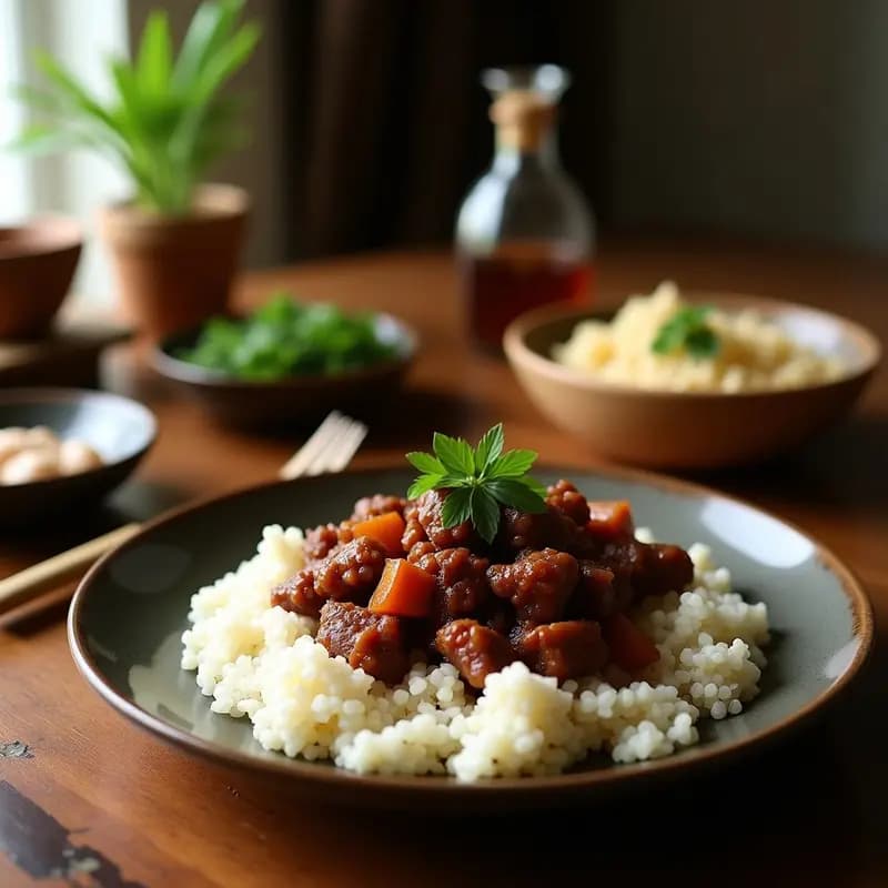 Rendang de Ternera con Coco y Especias: Receta Indonesa en Thermomix en 2 Horas