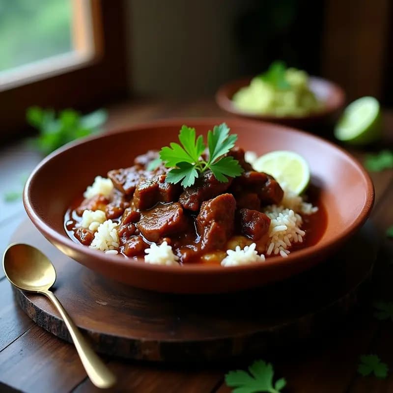 Rendang Indonecio de Ternera: Curry Picante y Aromático en Olla Lenta