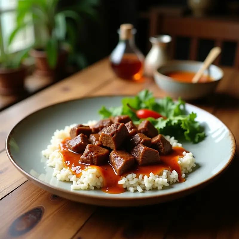 Rendang de Ternera con Leche de Coco y Especias: Estofado Indoneiso Keto y Ultraaromático