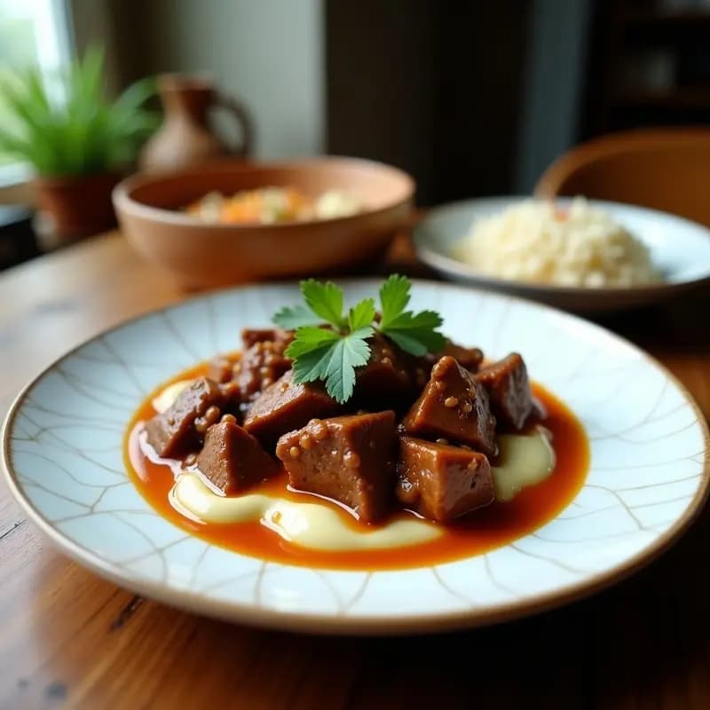 Rendang de Ternera con Leche de Coco y Especias: Receta Indonesia Slow Cooking
