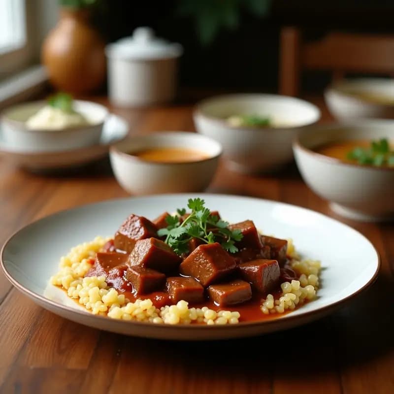 Rendang de Ternera con Leche de Coco: Receta indonesia lenta y llena de sabor