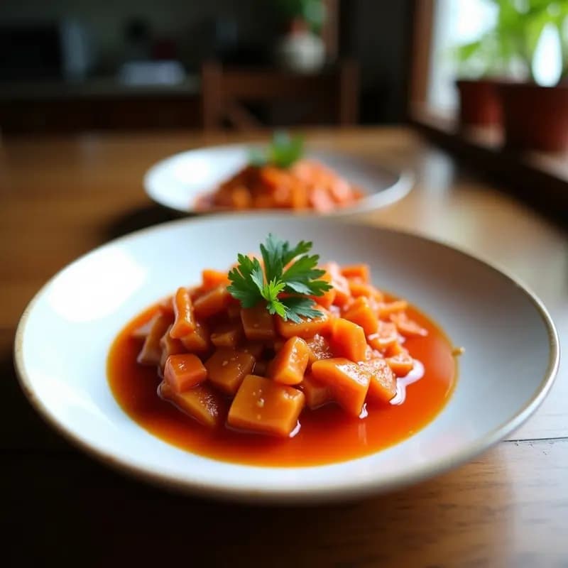 Repo de Repollo Fermentado con Zanahoria y Jengibre: Receta Coreana Probiótica en Thermomix