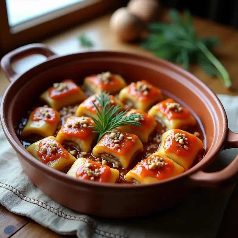 Pоложение de Repollo Relleno con Setas y Trigo Sarraceno: Receta Ucraniana Vegana de Invierno