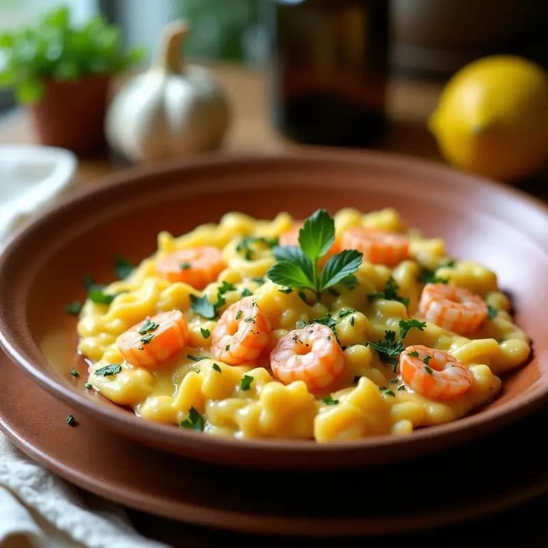 Revuelto de ajos tiernos y gambas: Receta rápida y llena de sabor