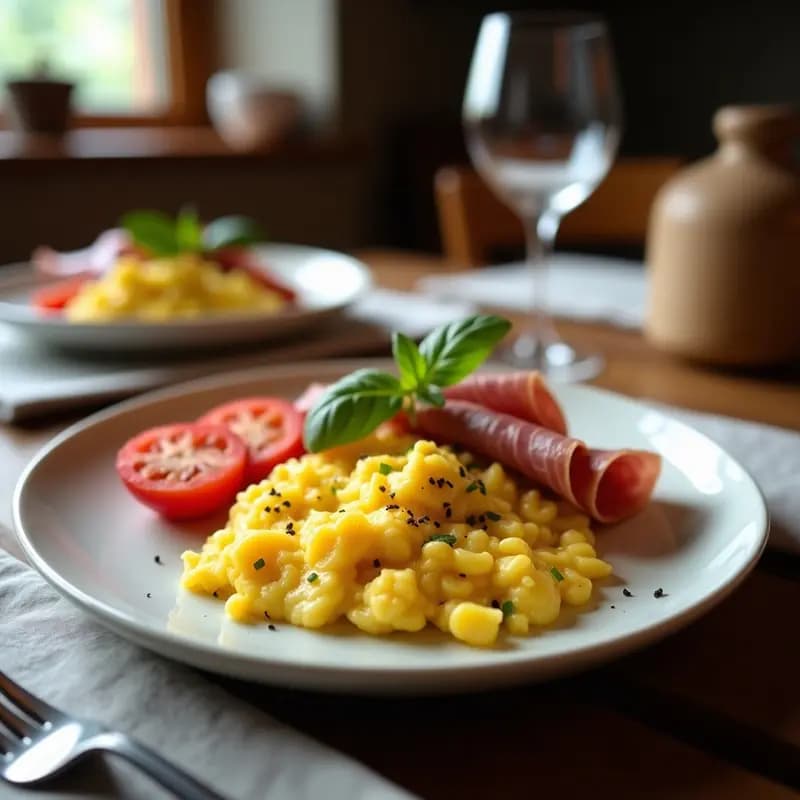 Revuelto de Tagarninas con Huevos y Jamón Ibérico: Receta Tradicional Andaluza en 15 Minutos