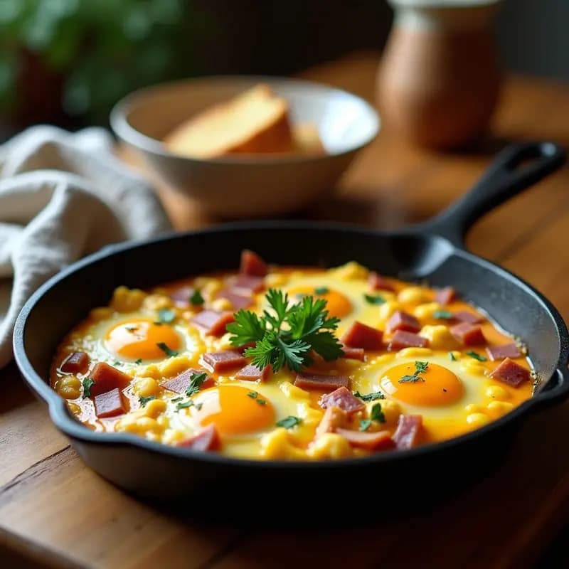 Revuelto Gramajo Argentino: Receta con Jamón, Queso y Cebolla en 15 Minutos