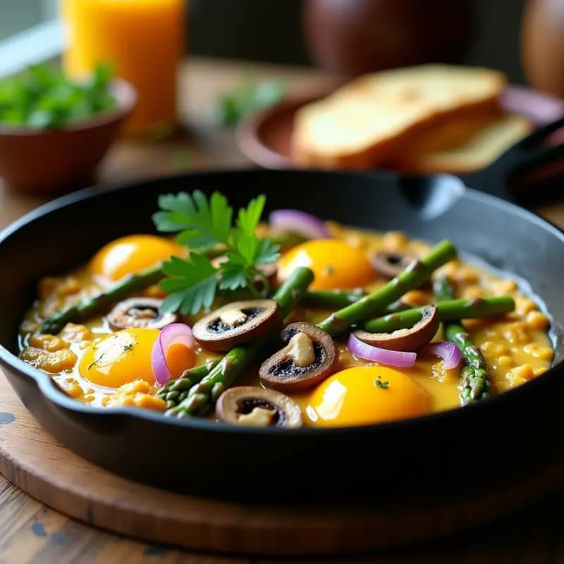 Revuelto de Setas y Espárragos Trigueros: Receta de Primavera Rápida y Sabrosa
