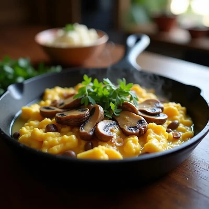 Revuelto de Setas y Gulas: Receta de Otoño en 15 Minutos
