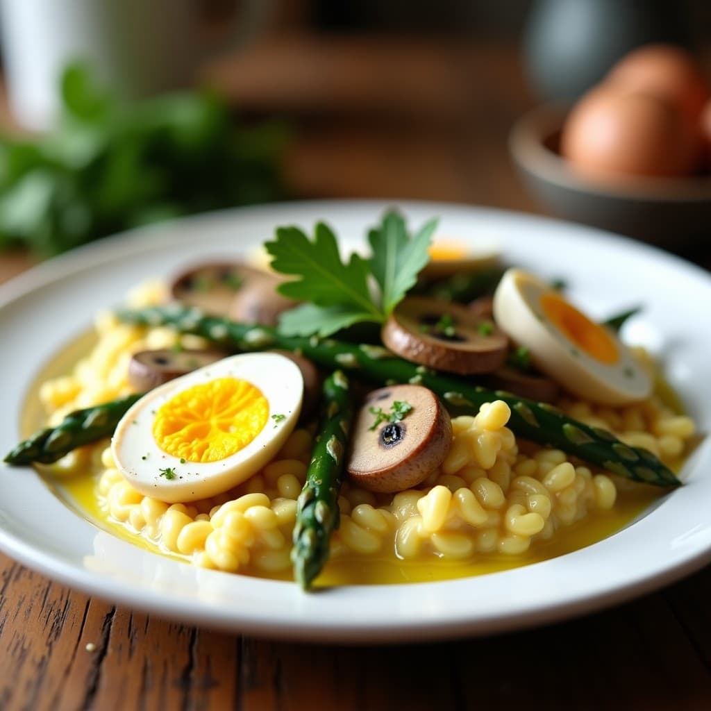 Revuelto de Setas Portobello y Espárragos con Huevos de Codorniz: Receta en Thermomix Alta en Nutrientes